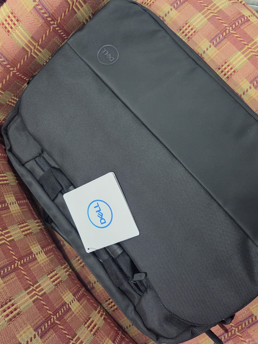 Dell Black Men's Laptop Briefcase Bag with Front Organizer